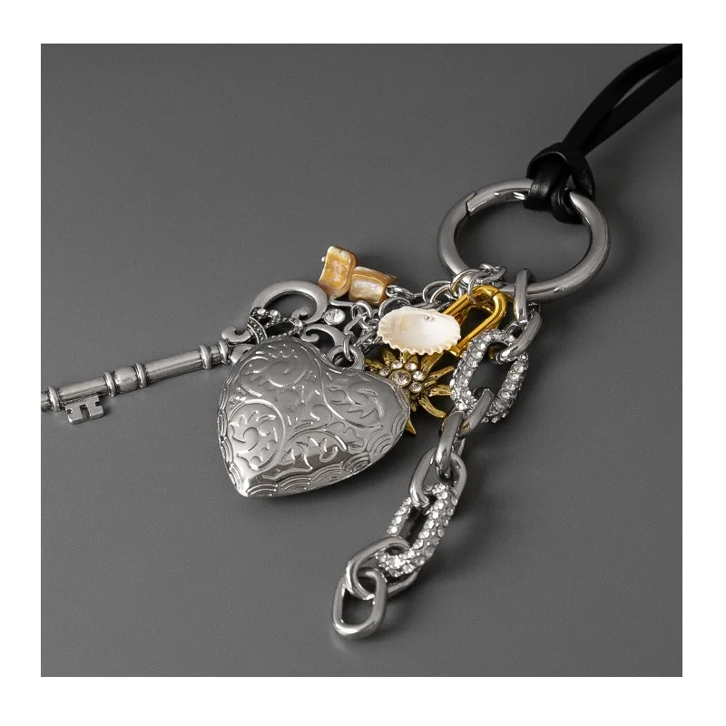 Winter New Retro Locked Heart Necklace, A Small Number of Materials, Creative Personalized Bag, Keychain, Pendant, Sweater Chain
Winter New Retro Locked Heart Necklace, A Small Number of Materials, Creative Personalized Bag, Keychain, Pendant, Sweater Chain
