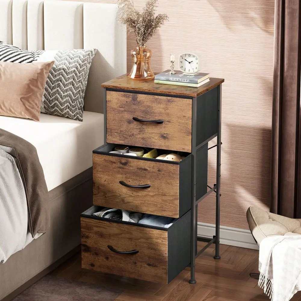 Drawer Dresser, Fabric Nightstand Storage Organizer For Bedroom, Hallway, Entryway Closets, Sturdy Steel Frame With Wood Top, R
Drawer Dresser, Fabric Nightstand Storage Organizer For Bedroom, Hallway, Entryway Closets, Sturdy Steel Frame With Wood Top, R