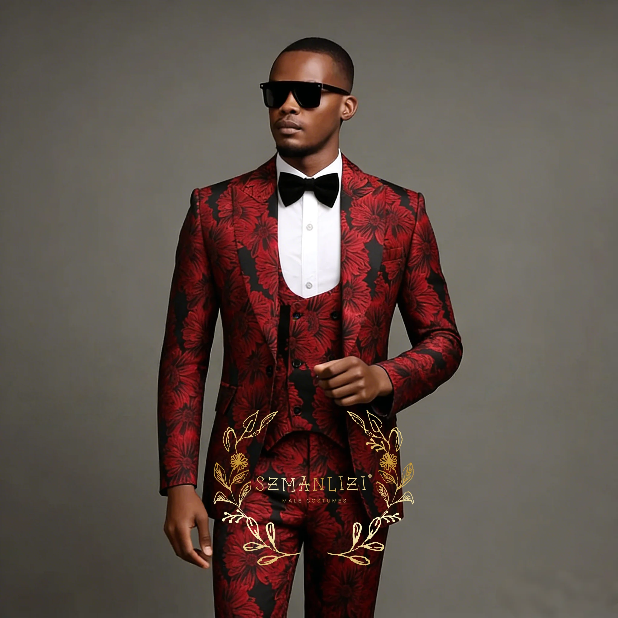 2026 Floral Men's Suits Groom Wear Formal Wedding Suits for Men Best Man Slim Fit Tuxedos For Men (Jacket+Vest+Pants) Terno
2026 Floral Men's Suits Groom Wear Formal Wedding Suits for Men Best Man Slim Fit Tuxedos For Men (Jacket+Vest+Pants) Terno