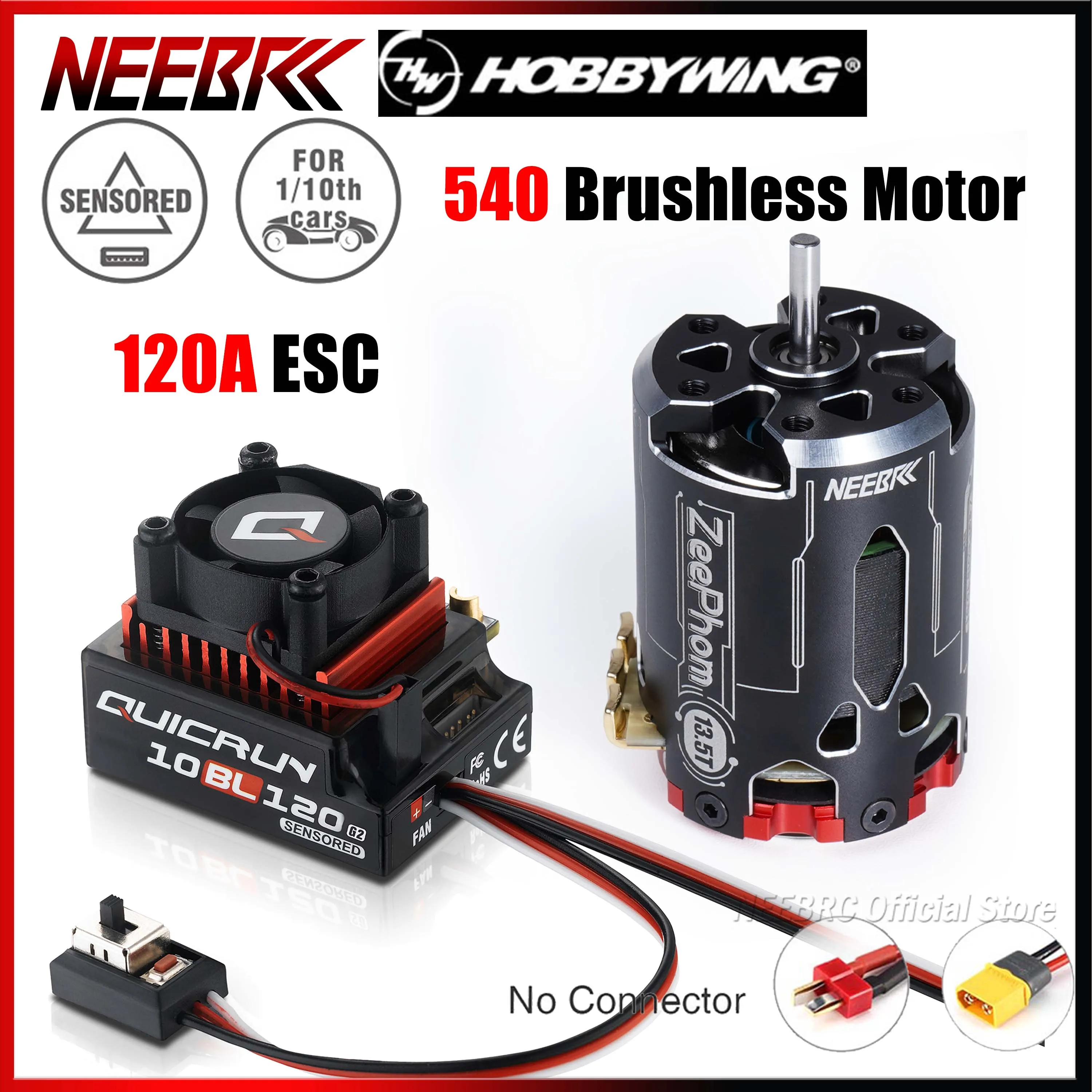 HOBBYWING 120A ESC 540 Бесщеточный двигатель QuicRun 10BL120 Сенсорный регулятор скорости G2 для 1/10 RC Drift Racing Car Competition Toy
HOBBYWING 120A ESC 540 Бесщеточный двигатель QuicRun 10BL120 Сенсорный регулятор скорости G2 для 1/10 RC Drift Racing Car Competition Toy