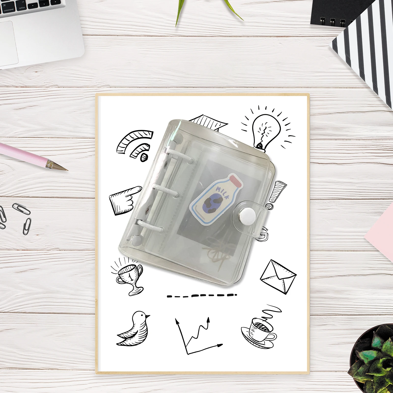 10pcs Mini Binder Pockets Loose-leaf Substitute Paper PVC Storage Inserts Reusable 3 Hole Punch Transparent Pages for Cards
10pcs Mini Binder Pockets Loose-leaf Substitute Paper PVC Storage Inserts Reusable 3 Hole Punch Transparent Pages for Cards