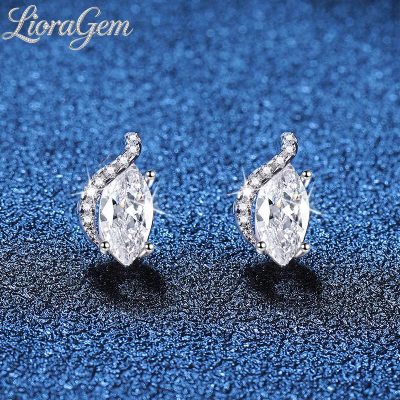 LioraGem Female Angel's Eye Moissanite Stud Earrings, D Color 0.5 Carat Marquise Moissanite Earrings Platinum PT950 Stamp
LioraGem Female Angel's Eye Moissanite Stud Earrings, D Color 0.5 Carat Marquise Moissanite Earrings Platinum PT950 Stamp