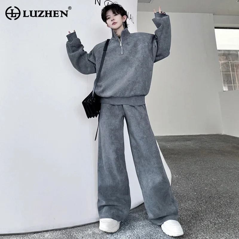 Спортивные комплекты LUZHEN с воротником-стойкой толстовка пуловеры свитшоты мужские повседневные Модные осенние прямые брюки для бега Новинка 2024 LZ5627
Спортивные комплекты LUZHEN с воротником-стойкой толстовка пуловеры свитшоты мужские повседневные Модные осенние прямые брюки для бега Новинка 2024 LZ5627