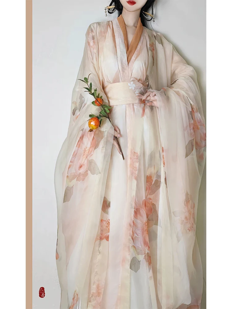 Hanfu Wei Jin straight train double-layer big sleeve shirt long shirt collar Warring States chinese traditional dress for women
Hanfu Wei Jin straight train double-layer big sleeve shirt long shirt collar Warring States chinese traditional dress for women