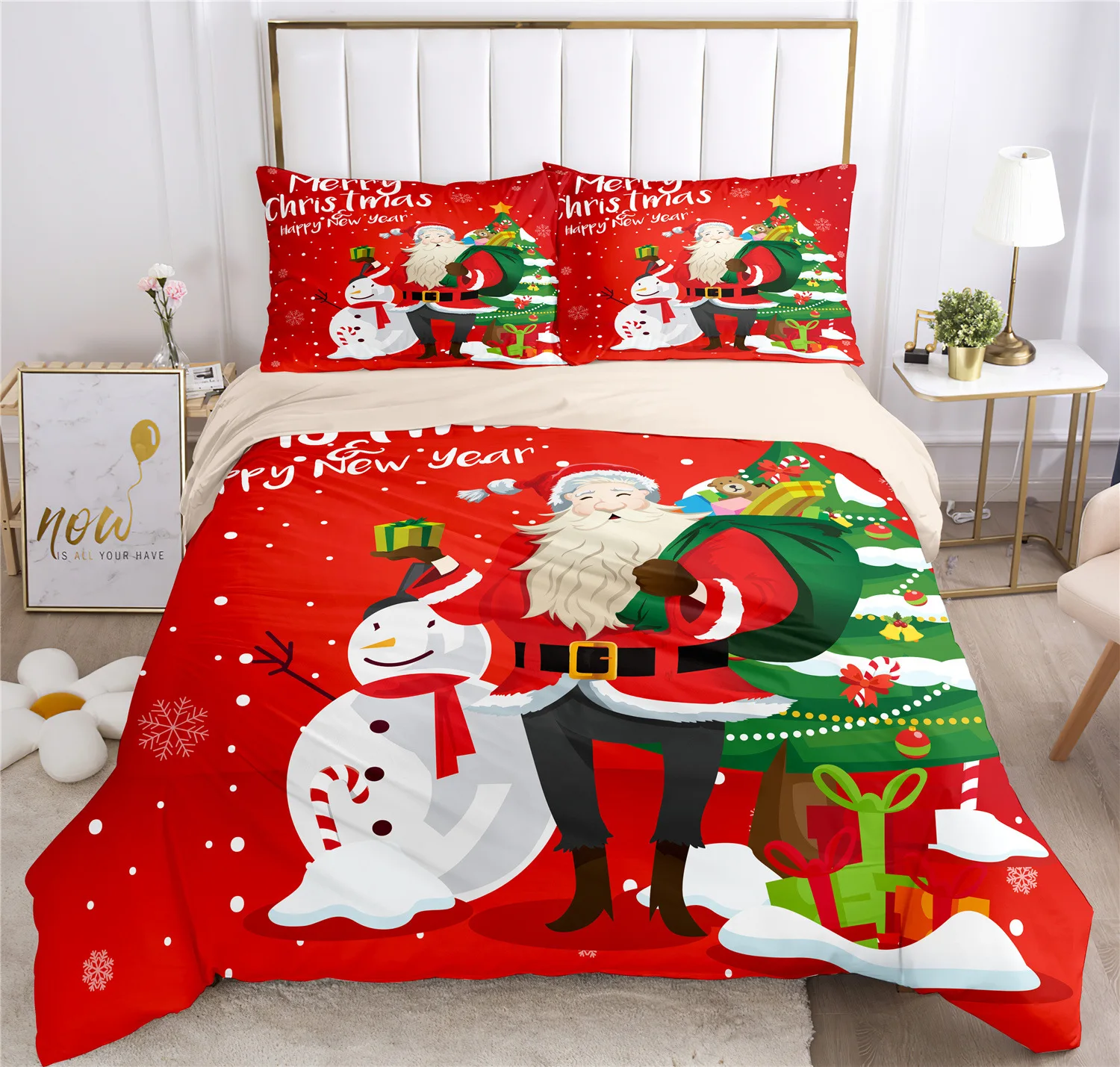 Happy Christmas Bedding Set 3D Printed Santa Claus Duvet Cover Set King Queen Double Size Kids Bedding Set No Bed Sheet Gifts
Happy Christmas Bedding Set 3D Printed Santa Claus Duvet Cover Set King Queen Double Size Kids Bedding Set No Bed Sheet Gifts