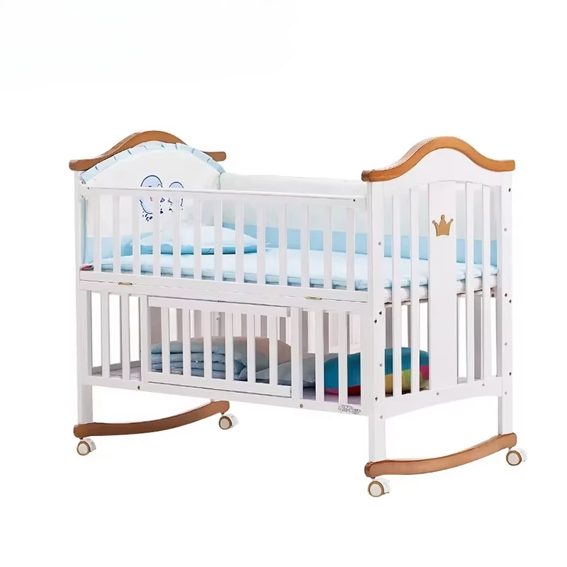 Purorigin Kids' Furniture Sets Multifunction Modern King Size Bed Wood Rocking Bassinets Bedside Sleepers Baby Crib Kids Playpen
Purorigin Kids' Furniture Sets Multifunction Modern King Size Bed Wood Rocking Bassinets Bedside Sleepers Baby Crib Kids Playpen