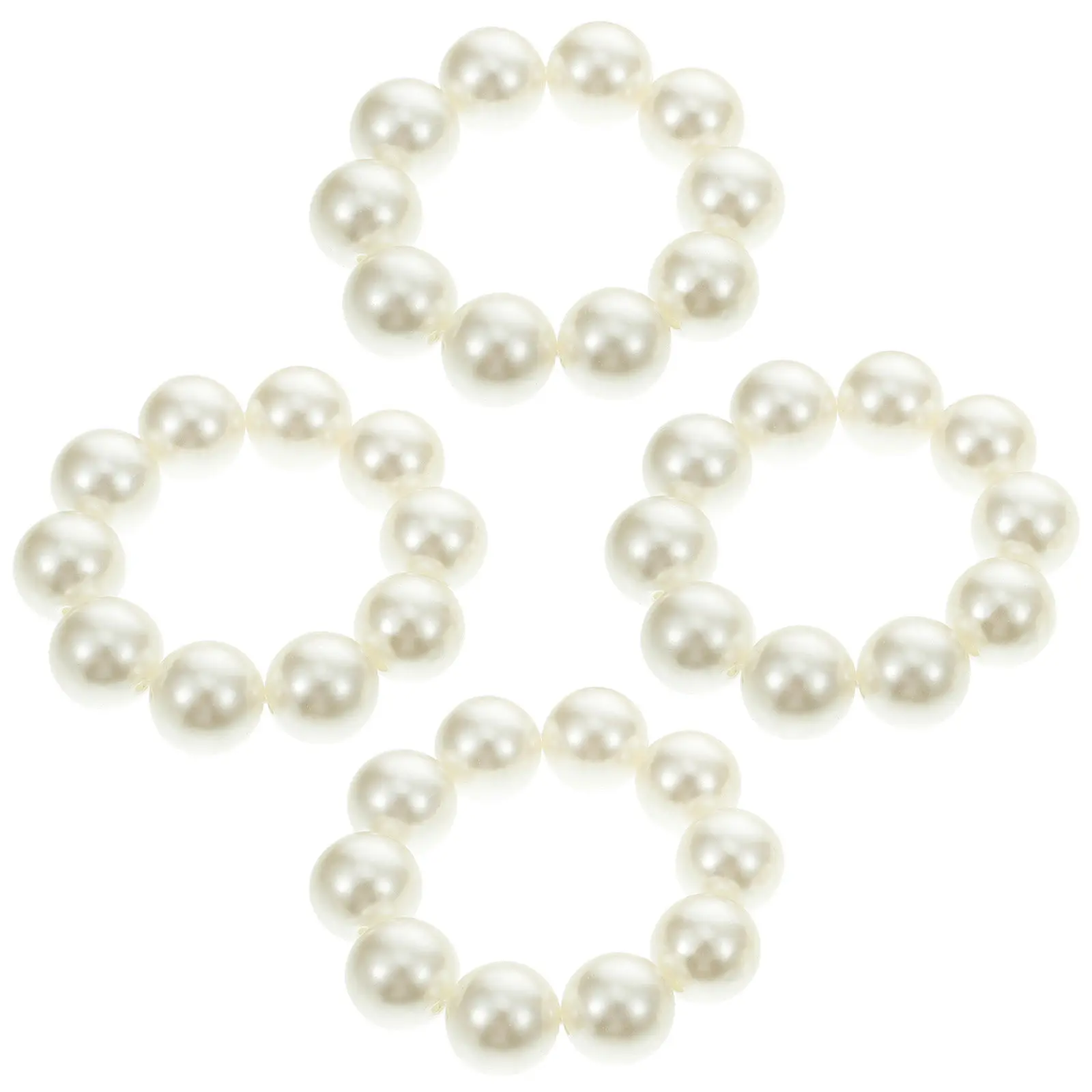 4Pcs Resin Rubber Pearl Hair Ropes Ponytail Holders for Women Girls Elastic Hair Tie Bracelet Kids Party Favor Gift Accessory
4Pcs Resin Rubber Pearl Hair Ropes Ponytail Holders for Women Girls Elastic Hair Tie Bracelet Kids Party Favor Gift Accessory