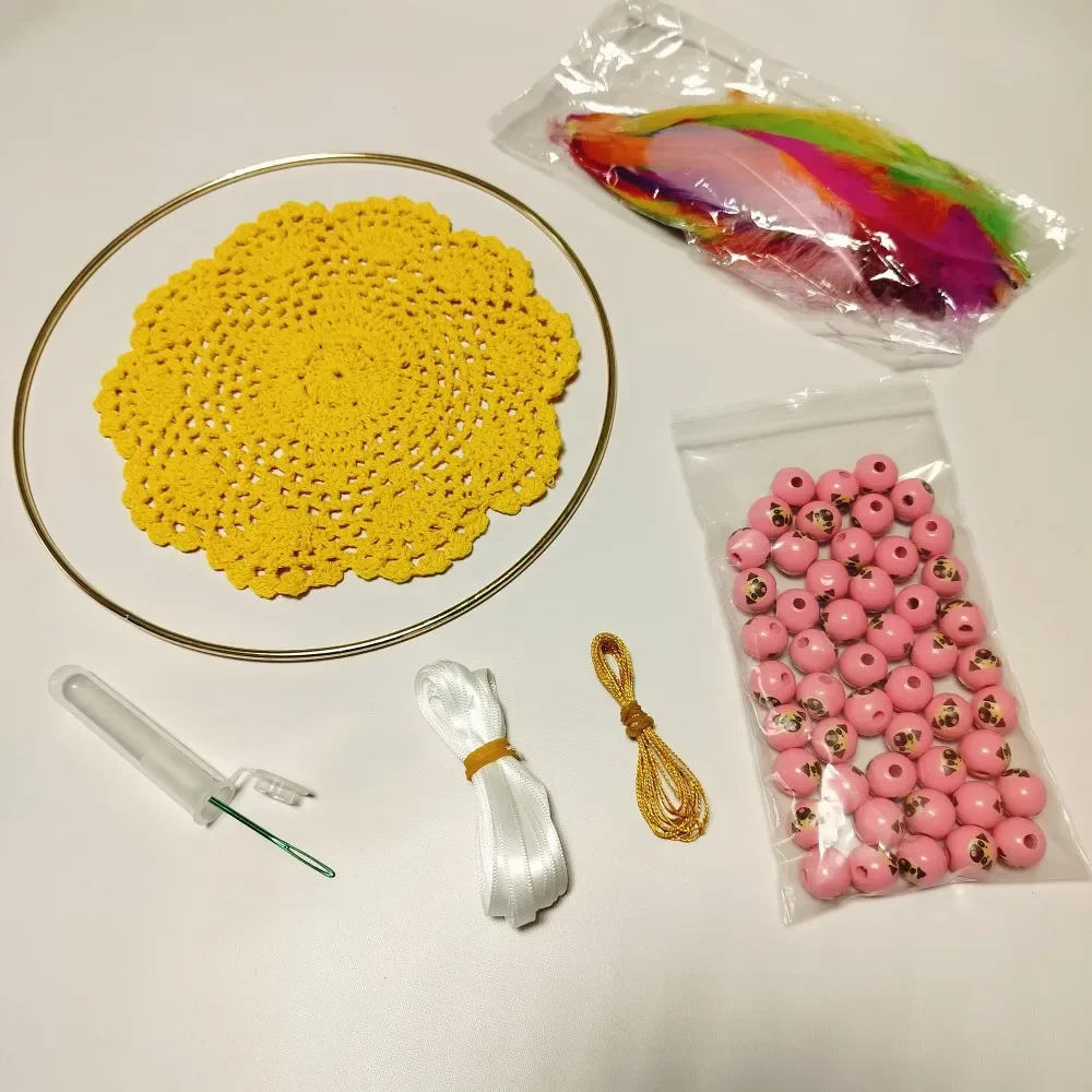 Bright Yellow Dream Catcher Kit With Making Materials DIY Make Your Own Dreamcatcher Wall Hanging Decoration Crafts Accessories
Bright Yellow Dream Catcher Kit With Making Materials DIY Make Your Own Dreamcatcher Wall Hanging Decoration Crafts Accessories