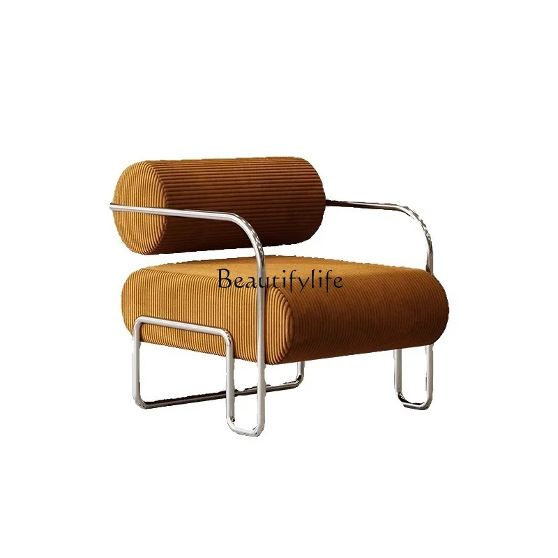 Medieval style light luxury reception chair stainless steel creative single sofa chair
Medieval style light luxury reception chair stainless steel creative single sofa chair