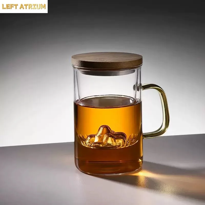 Chinese Style Heat-resistant Glass Tea Infuser Cup With Mountain Filter Handle Bamboo Lid Flower Teacup Office Tea Mug Drinkware
Chinese Style Heat-resistant Glass Tea Infuser Cup With Mountain Filter Handle Bamboo Lid Flower Teacup Office Tea Mug Drinkware