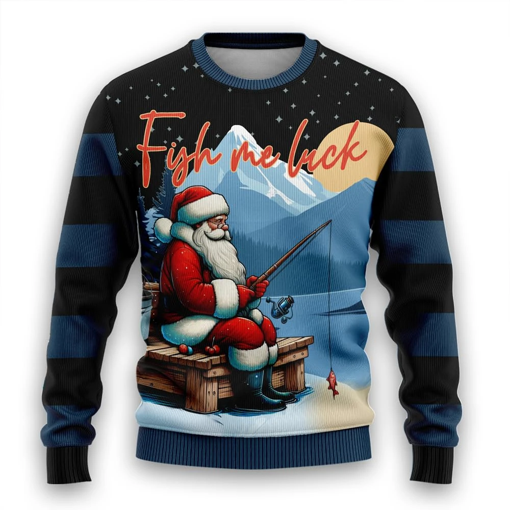 Толстовки для рыбалки для мужчин, одежда Merry Fishmas, уродливый рождественский свитер, Санта-Клаус, рыба, мужские уродливые свитера, рождественские праздники, забавные
Толстовки для рыбалки для мужчин, одежда Merry Fishmas, уродливый рождественский свитер, Санта-Клаус, рыба, мужские уродливые свитера, рождественские праздники, забавные