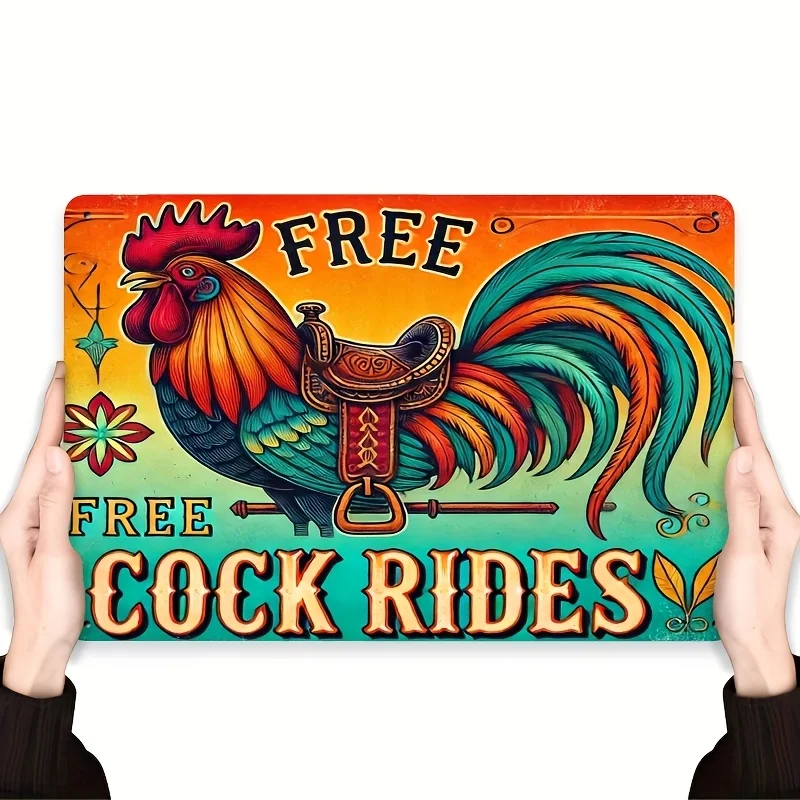 Room Decor 1 "Free Chicken Ride" Metal Iron Sign - Indoor And Outdoor Hanging Decoration, Suitable for Home, Kitchen, Dining
Room Decor 1 "Free Chicken Ride" Metal Iron Sign - Indoor And Outdoor Hanging Decoration, Suitable for Home, Kitchen, Dining