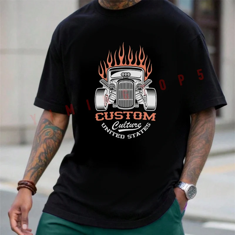 A Hot Rod Graphic Motorcycle T-Shirt Motorrad Fans New Fashion Summer Cotton Men Short Sleeve O-Neck Tee
A Hot Rod Graphic Motorcycle T-Shirt Motorrad Fans New Fashion Summer Cotton Men Short Sleeve O-Neck Tee