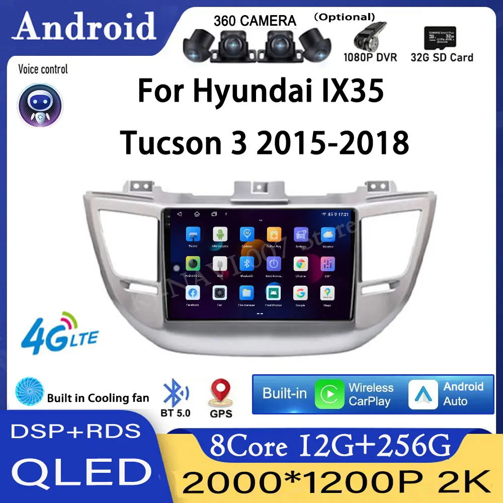 9-дюймовый для Hyundai IX35 Tucson 3 2015-2018 автомобильное мультимедийное радио 4G Carplay Bluetooth плеер авто GPS навигация стерео
9-дюймовый для Hyundai IX35 Tucson 3 2015-2018 автомобильное мультимедийное радио 4G Carplay Bluetooth плеер авто GPS навигация стерео