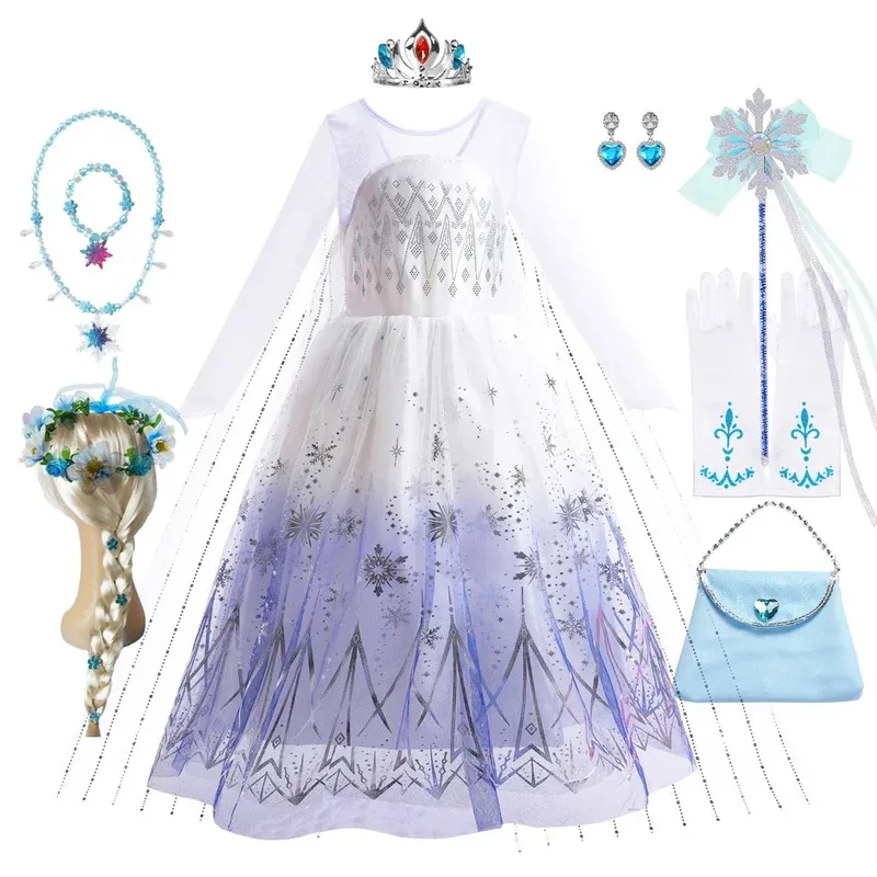 White Elsa Dress for Girls Children Princess Fancy Costume Party Carnival Dress Up for Girl Christmas Birthday Cosplay
White Elsa Dress for Girls Children Princess Fancy Costume Party Carnival Dress Up for Girl Christmas Birthday Cosplay