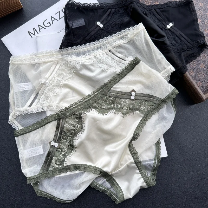 SP&CITY Thin Mesh Transparent Sexy Women's Underwear Low Waist Lace Cute Hollow Out Panties Cotton Crotch Breathable Soft Briefs
SP&CITY Thin Mesh Transparent Sexy Women's Underwear Low Waist Lace Cute Hollow Out Panties Cotton Crotch Breathable Soft Briefs