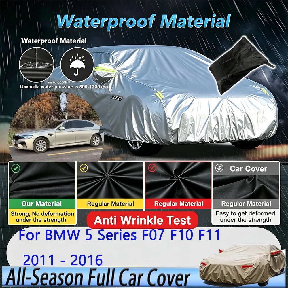 For BMW 5 Series F07 F10 F11 2011-2016 Full Car Cover Outdoor Protection Snow Cover Sunshade Waterproof Dustproof Exterior
For BMW 5 Series F07 F10 F11 2011-2016 Full Car Cover Outdoor Protection Snow Cover Sunshade Waterproof Dustproof Exterior