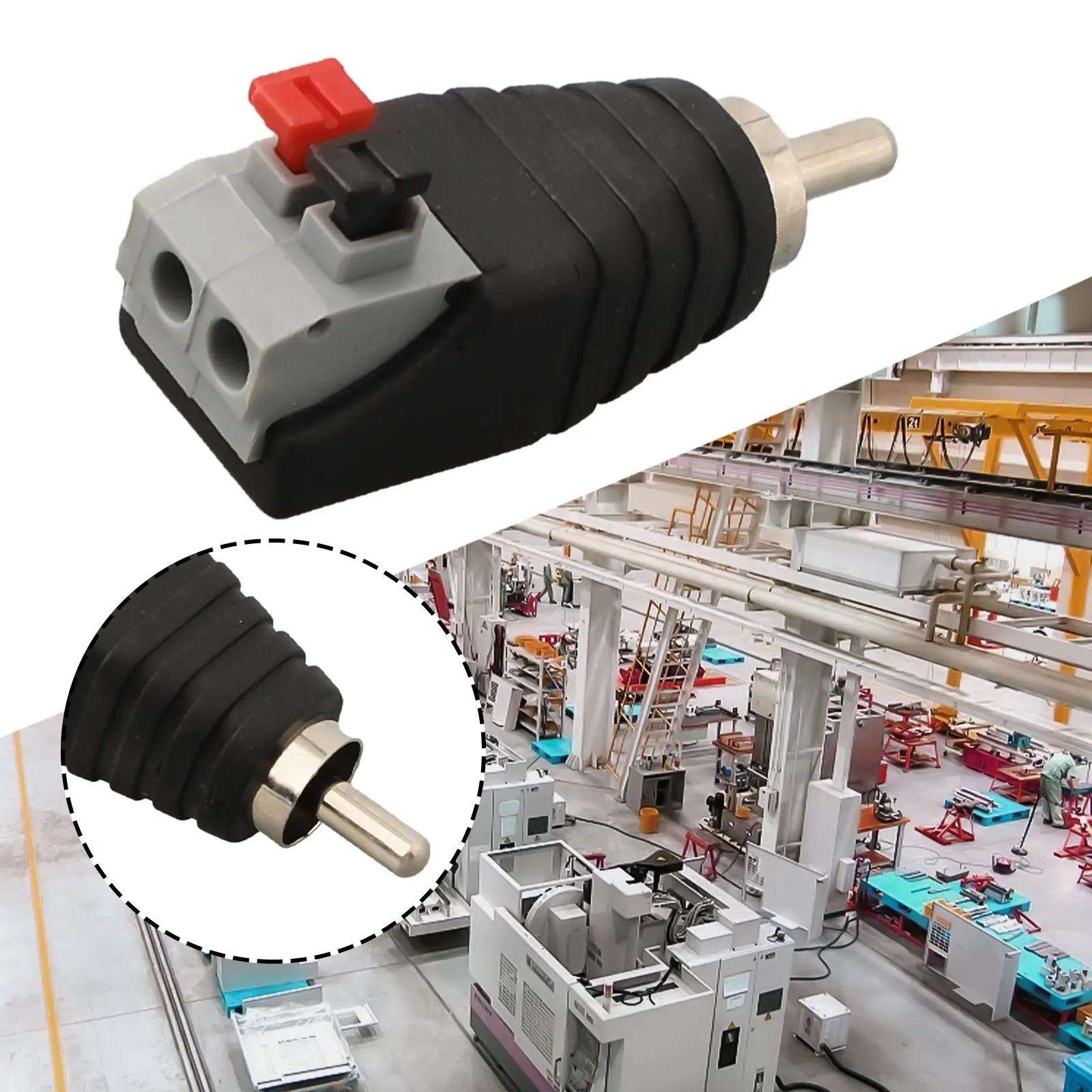 RCA Connector Speaker Wire A/V Cable To Audio Male Female RCA Connector Adapter Press Plug 200W Male Female Connector Singal
RCA Connector Speaker Wire A/V Cable To Audio Male Female RCA Connector Adapter Press Plug 200W Male Female Connector Singal