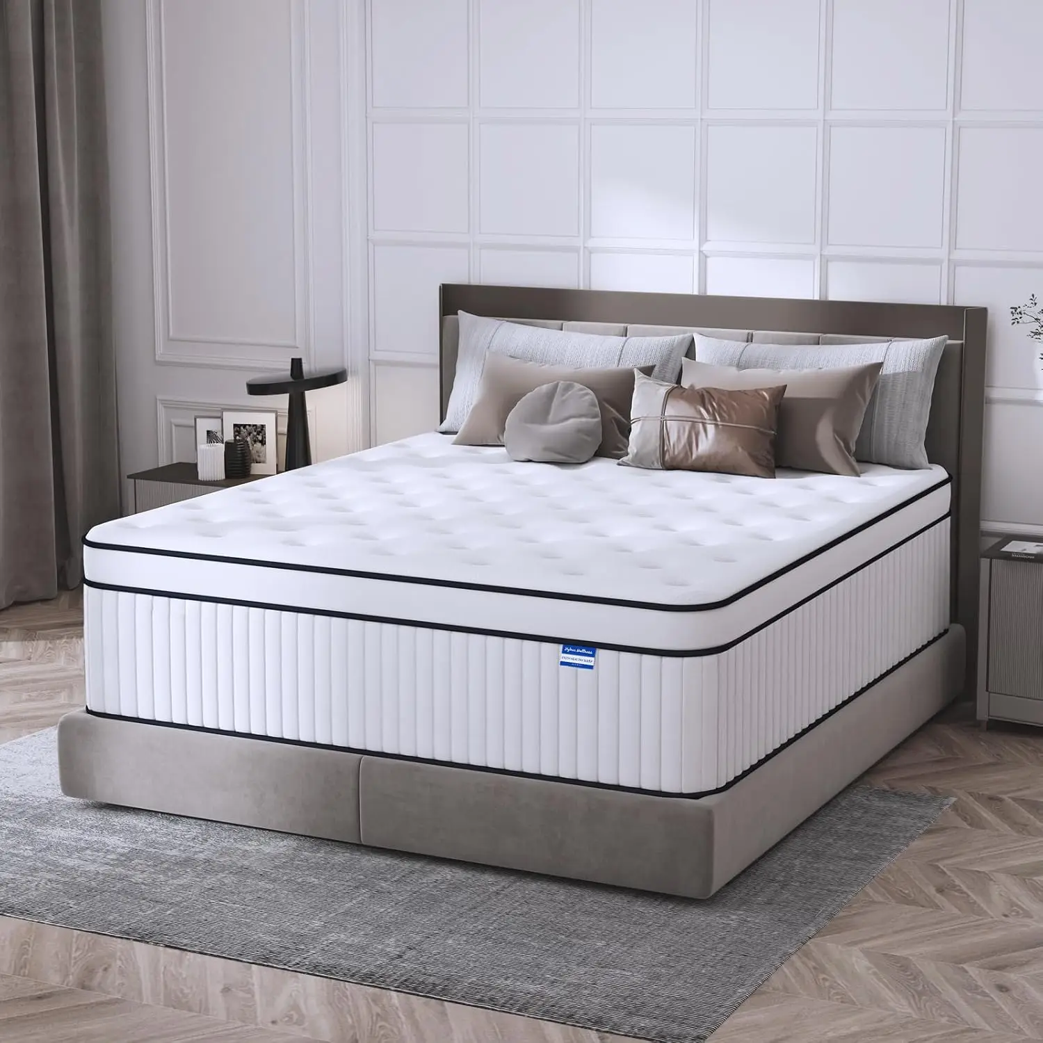 Full Size Mattress 10 Inch Full Mattress in a Box Medium Firm with Pocket Spring and Soft Foam Ultimate Motion Isolation Strong 
Full Size Mattress 10 Inch Full Mattress in a Box Medium Firm with Pocket Spring and Soft Foam Ultimate Motion Isolation Strong