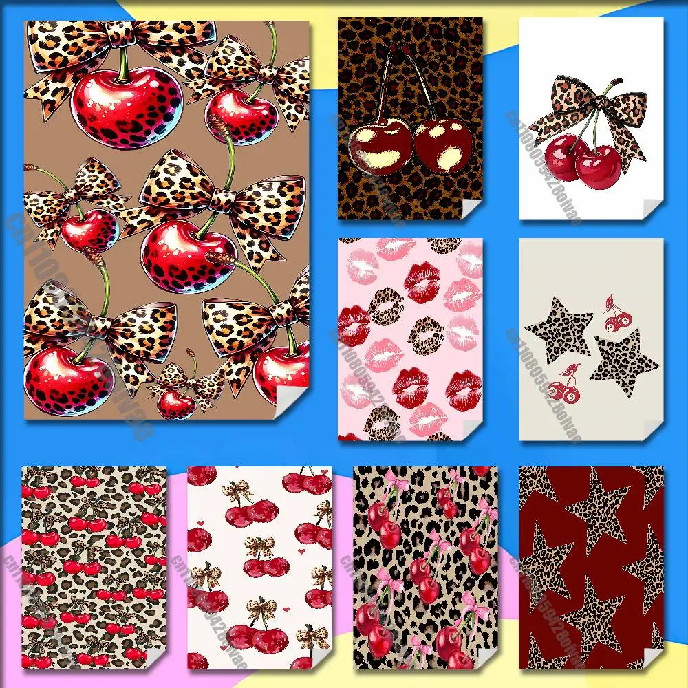 Leopard Print Cherry Star Poster Wall Murals For Home 21x30cm Self-adhesive Decoration Sticker Playbill Cover
Leopard Print Cherry Star Poster Wall Murals For Home 21x30cm Self-adhesive Decoration Sticker Playbill Cover