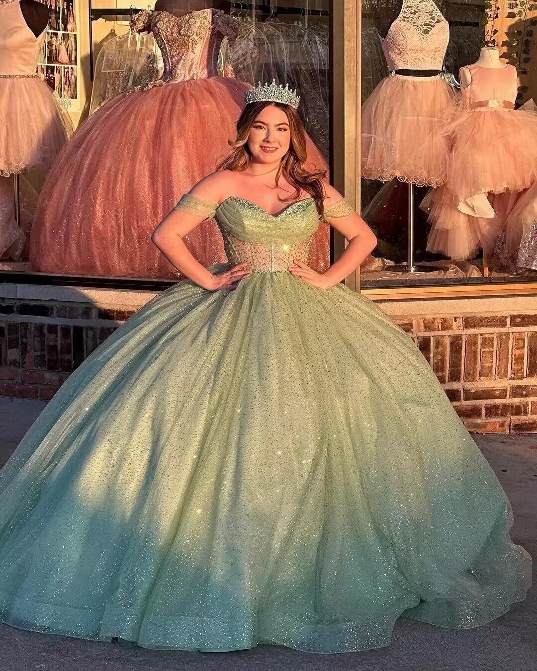 JEHETH Off the Shoulder Sweet 3D Flower Quinceanera Dresses Ball Gown Party Dresses 15 Year Old Dress Customized Prom Gown
JEHETH Off the Shoulder Sweet 3D Flower Quinceanera Dresses Ball Gown Party Dresses 15 Year Old Dress Customized Prom Gown