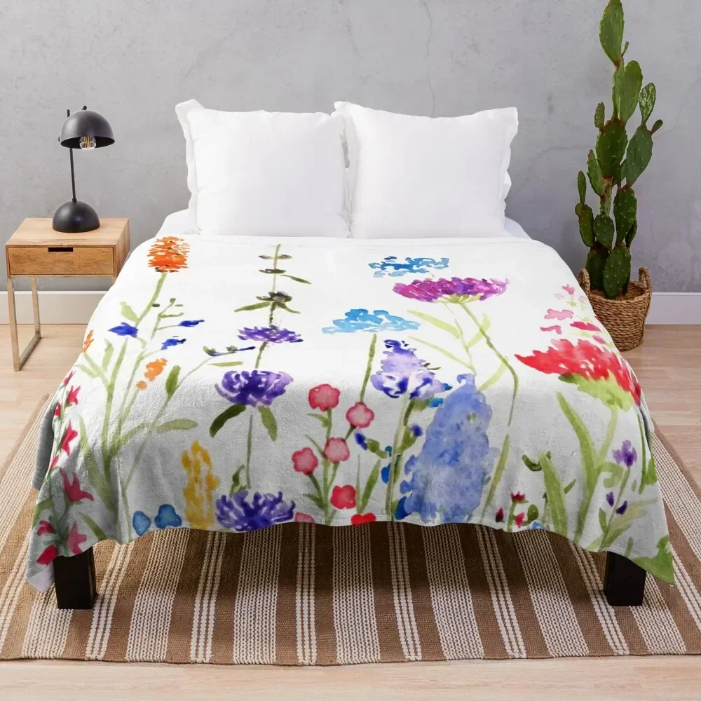 colorful wild flowers watercolor painting Throw Blanket Summer Cool Breathable Blanket for Sleeping
colorful wild flowers watercolor painting Throw Blanket Summer Cool Breathable Blanket for Sleeping