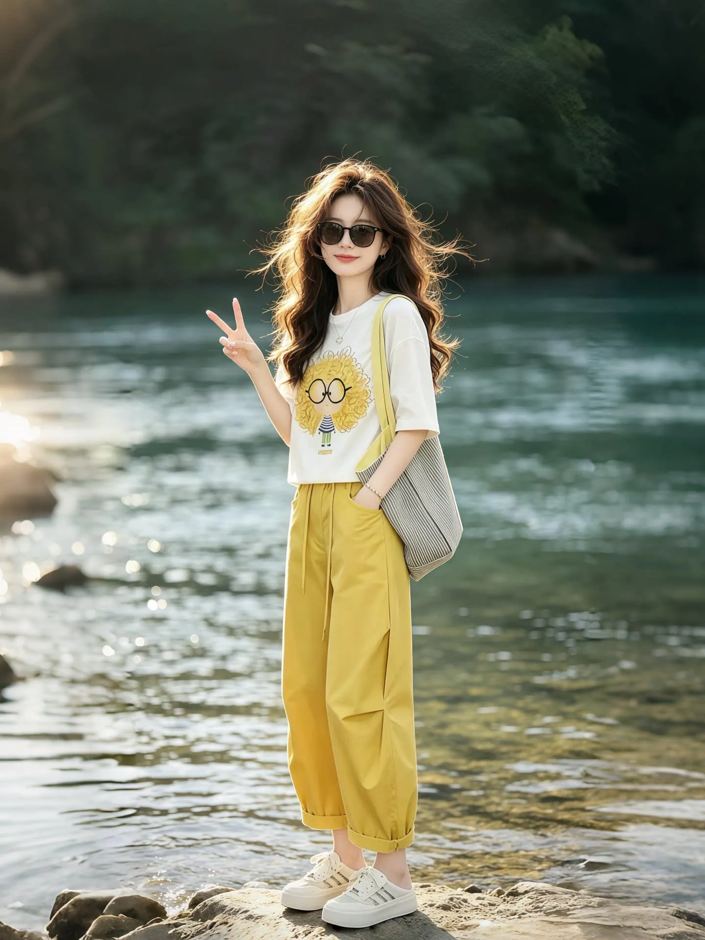 2026 New Women's Casual Loose Sporty Short Sleeve T-shirt And Pants Set Slimming Print Comfortable Commute Style Summer Fashion
2026 New Women's Casual Loose Sporty Short Sleeve T-shirt And Pants Set Slimming Print Comfortable Commute Style Summer Fashion