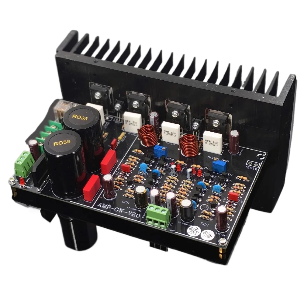Imitation of Swedish HIFI high-end circuit amplifier, amplifier board kit, field-effect transistor input and output
Imitation of Swedish HIFI high-end circuit amplifier, amplifier board kit, field-effect transistor input and output