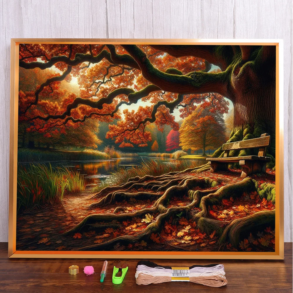 Landscape Autumn Tree Printed Fabric Cross Stitch DIY Embroidery Kit Painting Sewing Handiwork Hobby Mulina Room Decor Design
Landscape Autumn Tree Printed Fabric Cross Stitch DIY Embroidery Kit Painting Sewing Handiwork Hobby Mulina Room Decor Design
