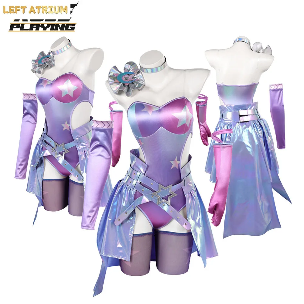Luna Snow Cosplay Women Fantasy Dress Costume Skirt Jumpsuit Socks Necklace Sleeve Clothes Disfraz Halloween Carnival Party Suit
Luna Snow Cosplay Women Fantasy Dress Costume Skirt Jumpsuit Socks Necklace Sleeve Clothes Disfraz Halloween Carnival Party Suit