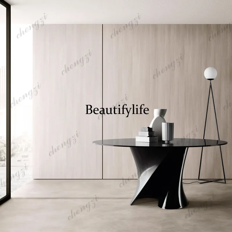 Italian fiberglass special-shaped table round dining table marble sales department model room designer S shape
Italian fiberglass special-shaped table round dining table marble sales department model room designer S shape