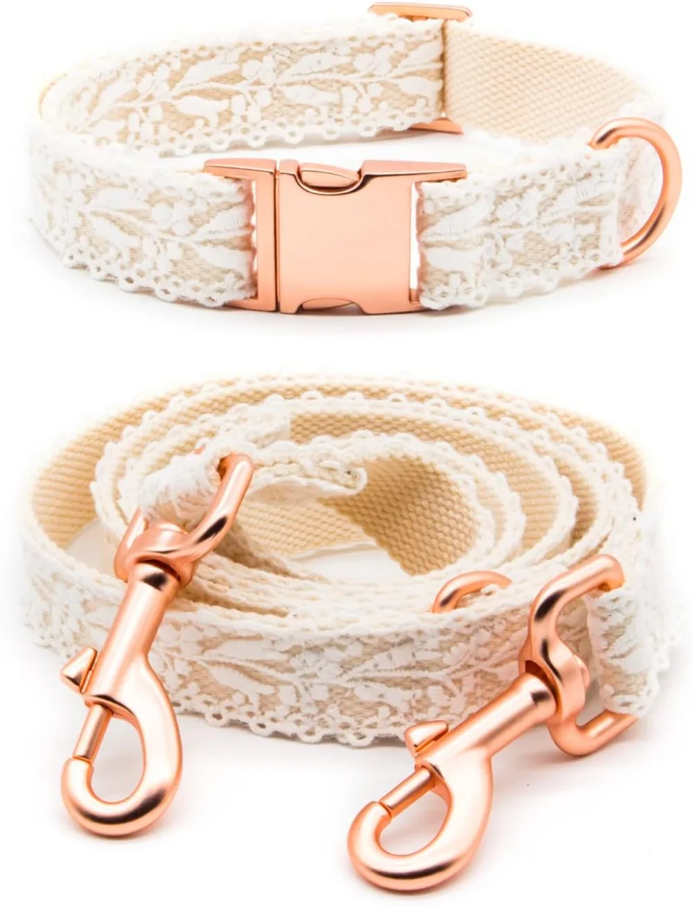 Dog Collar and Leash Set Cotton Lace Handmade 4-5 Feet Adjustable Comfort Unique Collar and Leash
Dog Collar and Leash Set Cotton Lace Handmade 4-5 Feet Adjustable Comfort Unique Collar and Leash