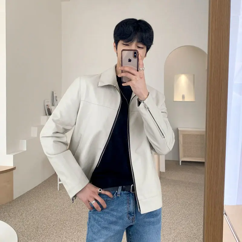 Fashion Men Casual Faux PU Leather Jackets Winter New Street Style Male ide Thick Coats Men's Long-Sleeved Jacket D41
Fashion Men Casual Faux PU Leather Jackets Winter New Street Style Male ide Thick Coats Men's Long-Sleeved Jacket D41