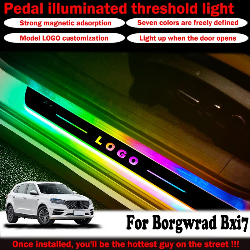 For Borgwrad Bxi7 car threshold light custom logo LED welcome light threshold pedal light accessories easy to install
For Borgwrad Bxi7 car threshold light custom logo LED welcome light threshold pedal light accessories easy to install
