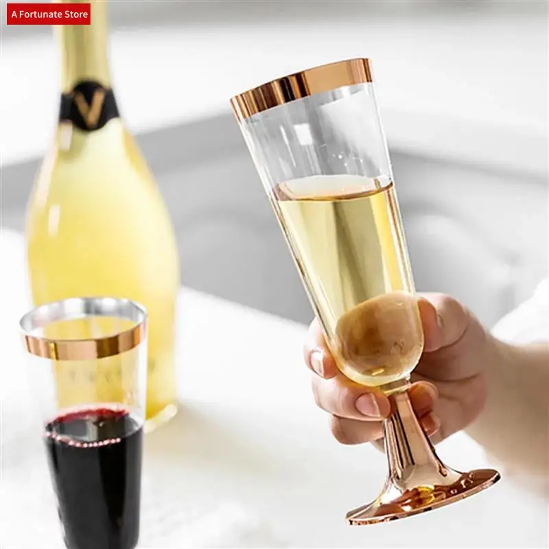 2X Wedding Champagne Flute Creative Disposable Plastic Wedding Cup Champagne Glass Drinking Utensils For Party-Silver-A78G
2X Wedding Champagne Flute Creative Disposable Plastic Wedding Cup Champagne Glass Drinking Utensils For Party-Silver-A78G