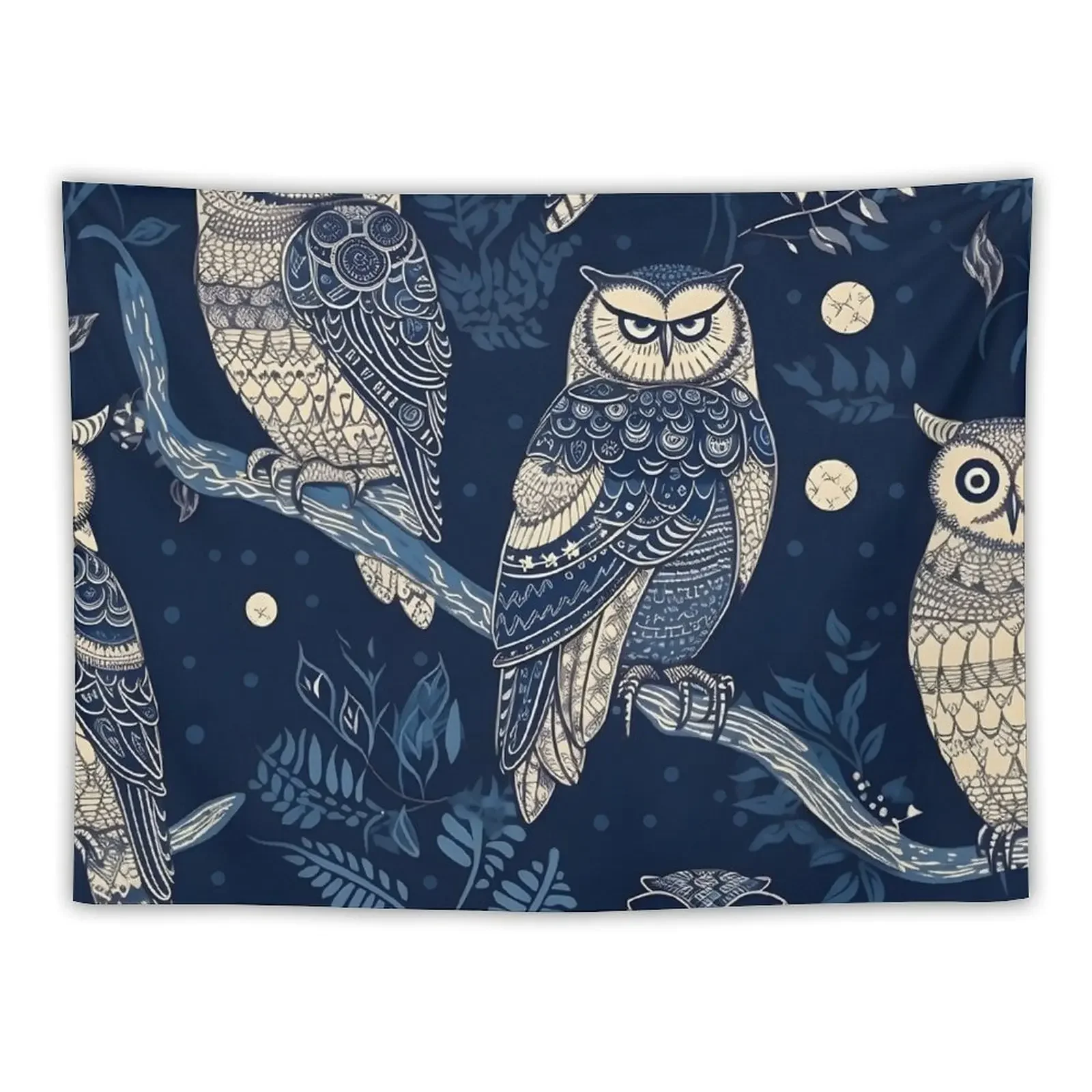 Mystical Moonlit Forest Owl and Leaf Pattern Tapestry Tapete For The Wall Room Decorations Aesthetic Tapestry
Mystical Moonlit Forest Owl and Leaf Pattern Tapestry Tapete For The Wall Room Decorations Aesthetic Tapestry