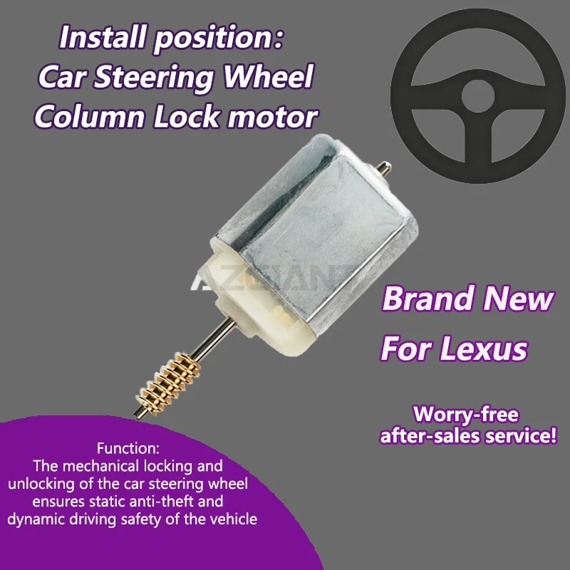 AZGIANT 18600 RPM 12v car steering wheel Column Lock Actuator High-Speed For 2021-2023 Lexus ES350H Steering Wheel Repair
AZGIANT 18600 RPM 12v car steering wheel Column Lock Actuator High-Speed For 2021-2023 Lexus ES350H Steering Wheel Repair