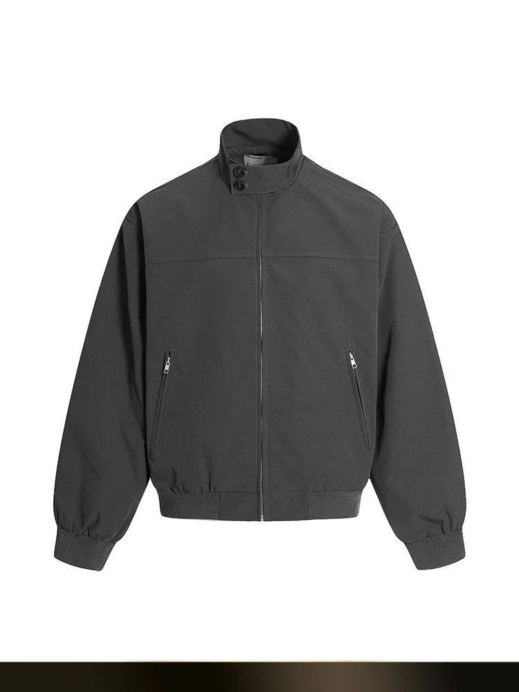 American Retro Pure Color High nce Sense Stand Collar Zipper Men's Jaet Loose All-Match Workwear Outerwear
American Retro Pure Color High nce Sense Stand Collar Zipper Men's Jaet Loose All-Match Workwear Outerwear