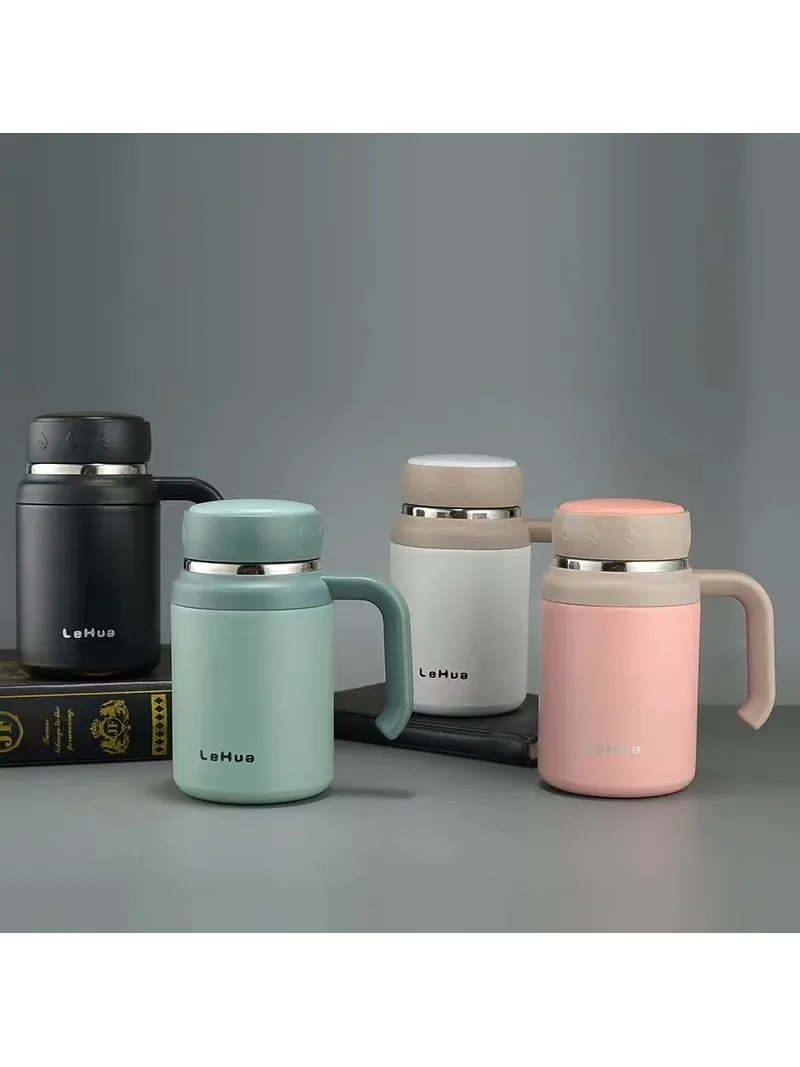Double-Walled Vacuum Stainl Steel Tea Cup with Handle Home Office Insulated Water Bottle High Aesthetic Value Tea Brewing Cup
Double-Walled Vacuum Stainl Steel Tea Cup with Handle Home Office Insulated Water Bottle High Aesthetic Value Tea Brewing Cup