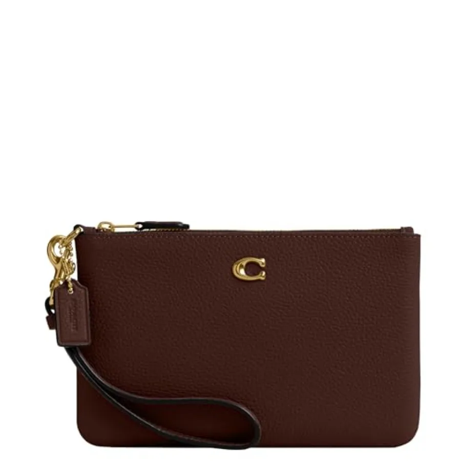 Essential Small Wristlet for daily use, premium vegan leather, classic black, ultra-compact with secure zip closure
Essential Small Wristlet for daily use, premium vegan leather, classic black, ultra-compact with secure zip closure