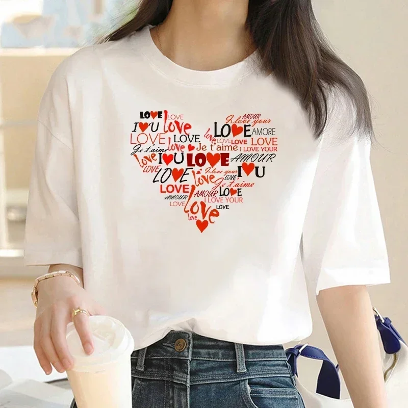 2024 Luxury Brand Fashion Love Pattern Printed Crew Collar Clothing Short Sleeve T-Shirt Trend Women's Summer Y2k Top T-Shirt
2024 Luxury Brand Fashion Love Pattern Printed Crew Collar Clothing Short Sleeve T-Shirt Trend Women's Summer Y2k Top T-Shirt