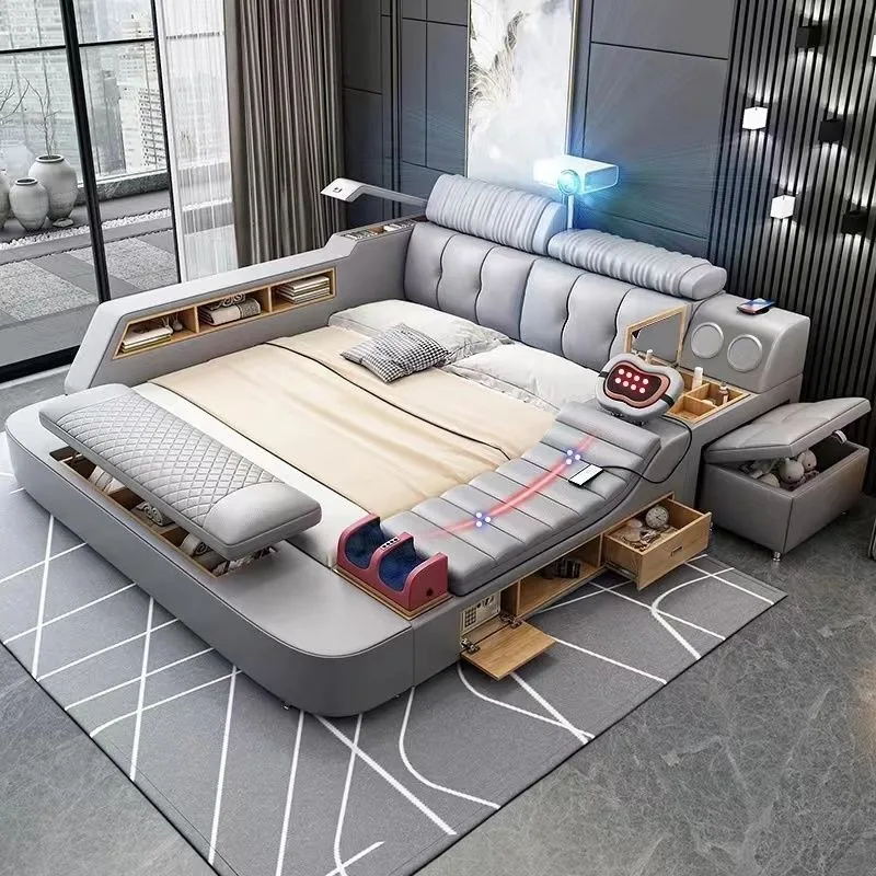 Nordic Minimalist King Bed Upholstered Full Size Double Frame Bed Luxury Fancy Queen Size Storage Home Bedroom Furniture
Nordic Minimalist King Bed Upholstered Full Size Double Frame Bed Luxury Fancy Queen Size Storage Home Bedroom Furniture