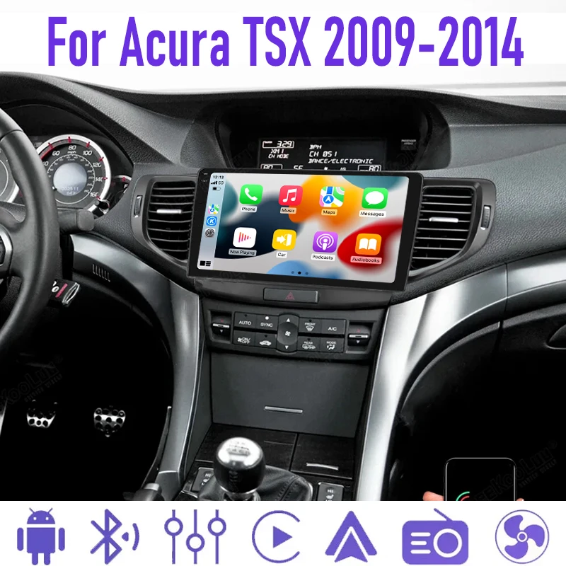 GPS 9" For Acura TSX 2009-2014 Apple Carplay Android 13 Car Stereo Radio Head Unit Wireless WIFI Navigation Intelligent System
GPS 9" For Acura TSX 2009-2014 Apple Carplay Android 13 Car Stereo Radio Head Unit Wireless WIFI Navigation Intelligent System