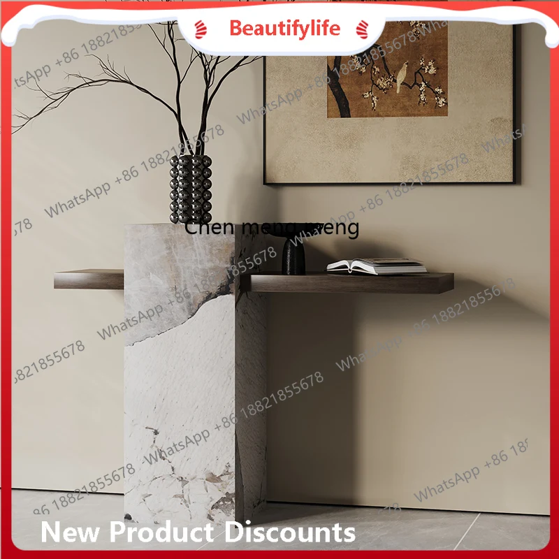 Modern simple rock slab entrance hall entrance table entrance cabinet hotel clubhouse hall end view platform H
Modern simple rock slab entrance hall entrance table entrance cabinet hotel clubhouse hall end view platform H