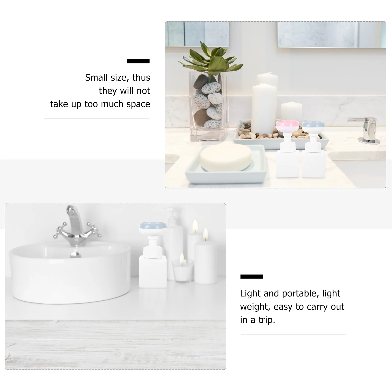 2Pcs 250 Ml Creative Foaming Dispensers Multipurpose Lightweight Easy Carry for Vacation Business Press Type Bottles
2Pcs 250 Ml Creative Foaming Dispensers Multipurpose Lightweight Easy Carry for Vacation Business Press Type Bottles