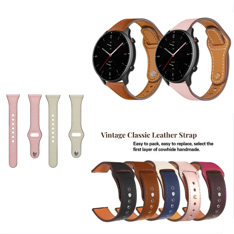 Кожаный ремешок для часов 20/22 мм, женские ремешки для часов Huami Amazfit GTR 2 2e 3 4 Pro GTR 42 47 мм Mini PACE Stratos 2 2S 3
Кожаный ремешок для часов 20/22 мм, женские ремешки для часов Huami Amazfit GTR 2 2e 3 4 Pro GTR 42 47 мм Mini PACE Stratos 2 2S 3