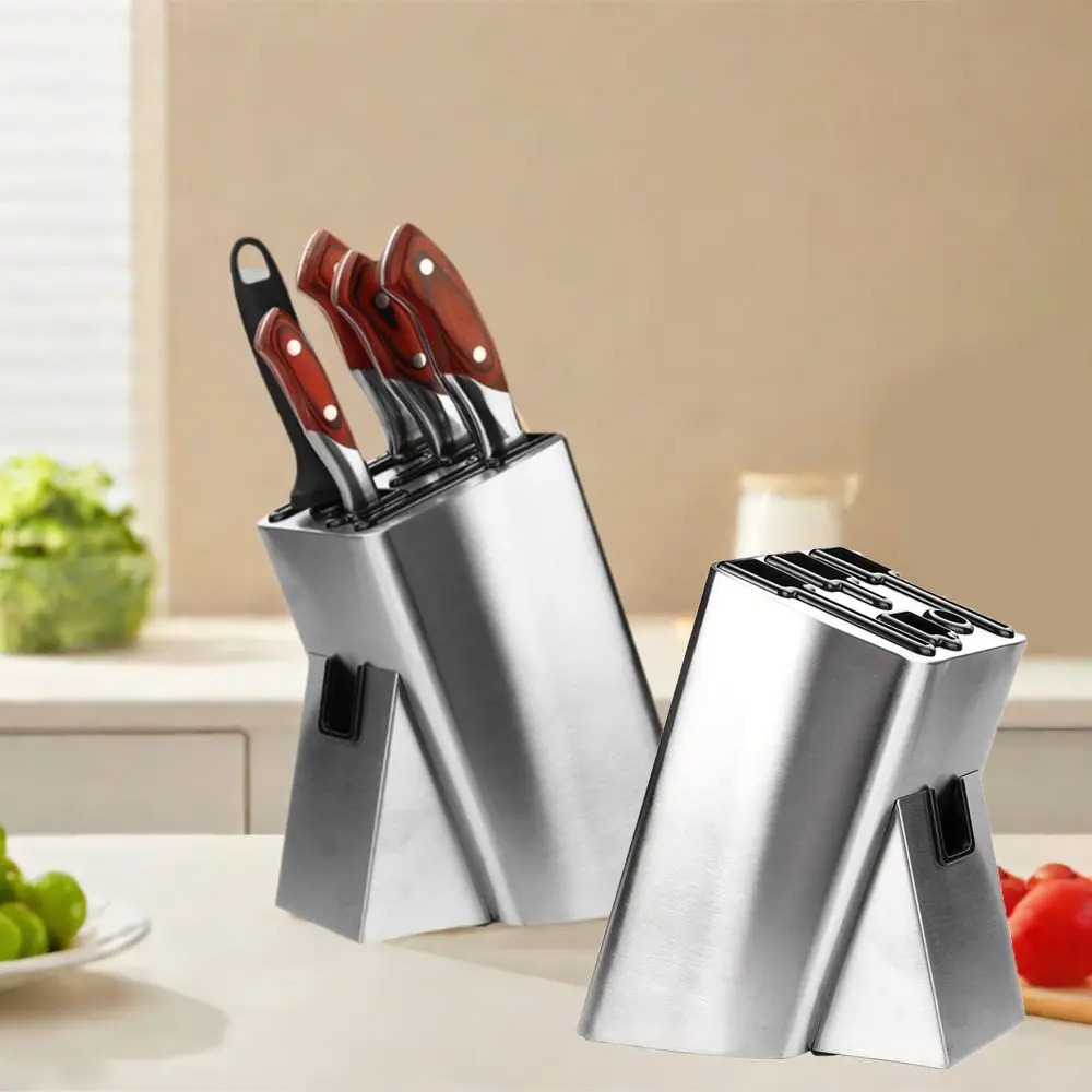 Stainless Steel Knives Holder Floor-Standing Drainage Knives Storage Rack Anti-slip Space-Saving Cutlery Storage Rack Restaurant
Stainless Steel Knives Holder Floor-Standing Drainage Knives Storage Rack Anti-slip Space-Saving Cutlery Storage Rack Restaurant