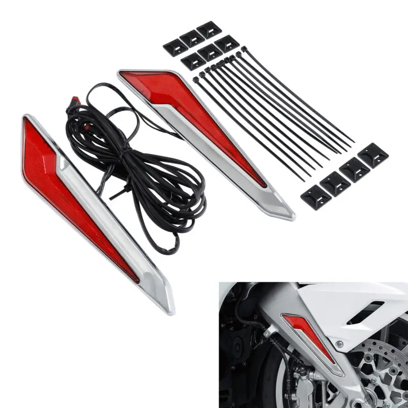 Motorcycle Front Brake Fork Mount LED Lights For Honda Goldwing GL1800 2018-2021
Motorcycle Front Brake Fork Mount LED Lights For Honda Goldwing GL1800 2018-2021