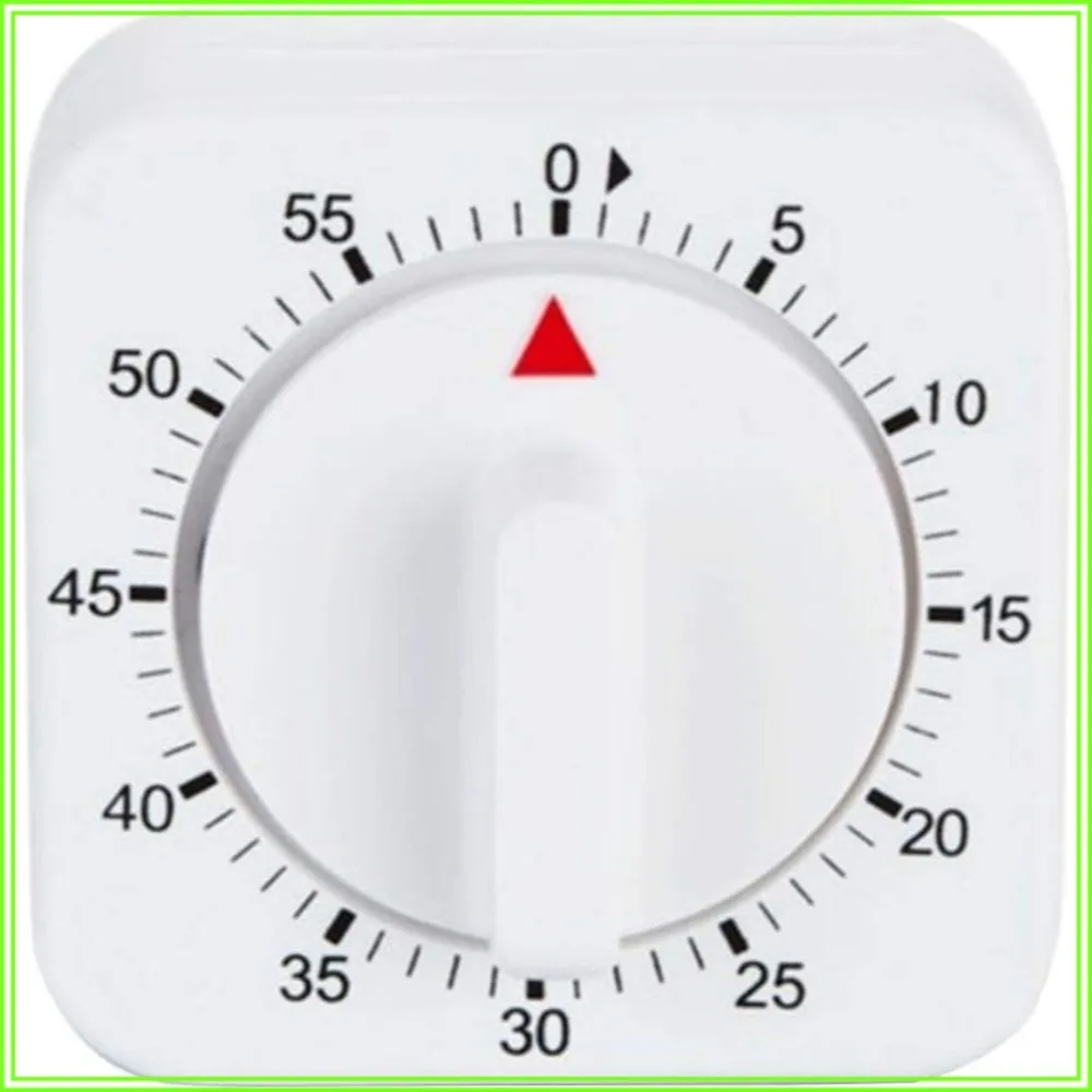 White Timer, 60 Minutes Kitchen Cook Square Timer Mechanical Countdown Alarm Clock Reminder
White Timer, 60 Minutes Kitchen Cook Square Timer Mechanical Countdown Alarm Clock Reminder