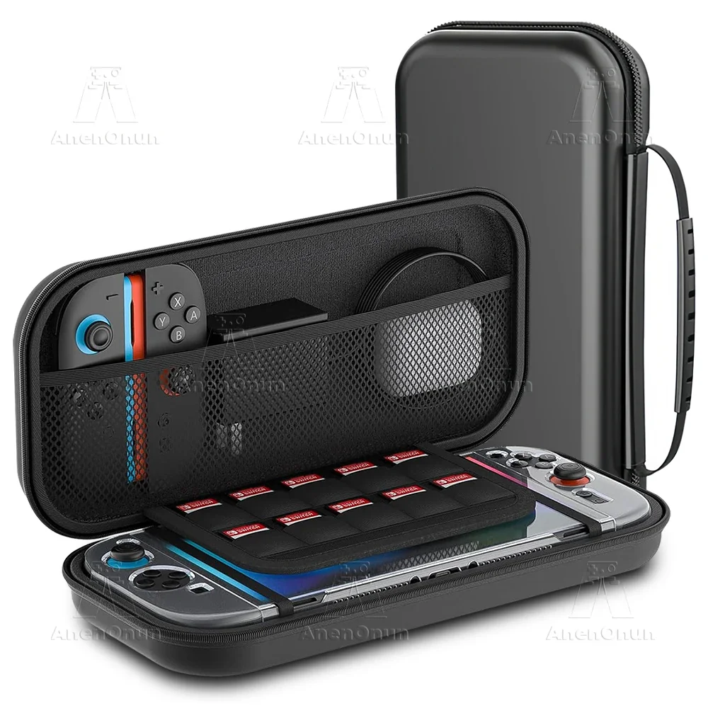 Switch 2 Carrying Case Shockproof Anti-Scratch EVA Hard Shell Portable Travel Bag with 10 Game Card Holder & Elastic Secure Fit
Switch 2 Carrying Case Shockproof Anti-Scratch EVA Hard Shell Portable Travel Bag with 10 Game Card Holder & Elastic Secure Fit